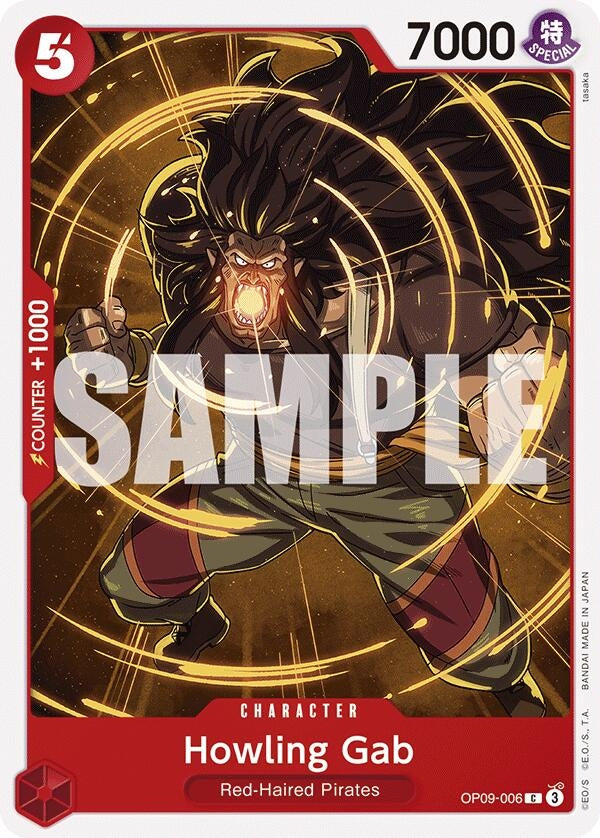 Image for Howling Gab (OP09-006) (Emperors in the New World) (OP09) - One Piece Card Game