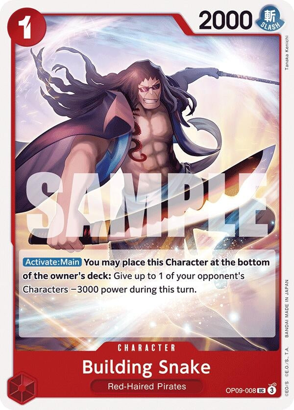 Image for Building Snake (OP09-008) (Emperors in the New World) (OP09) - One Piece Card Game