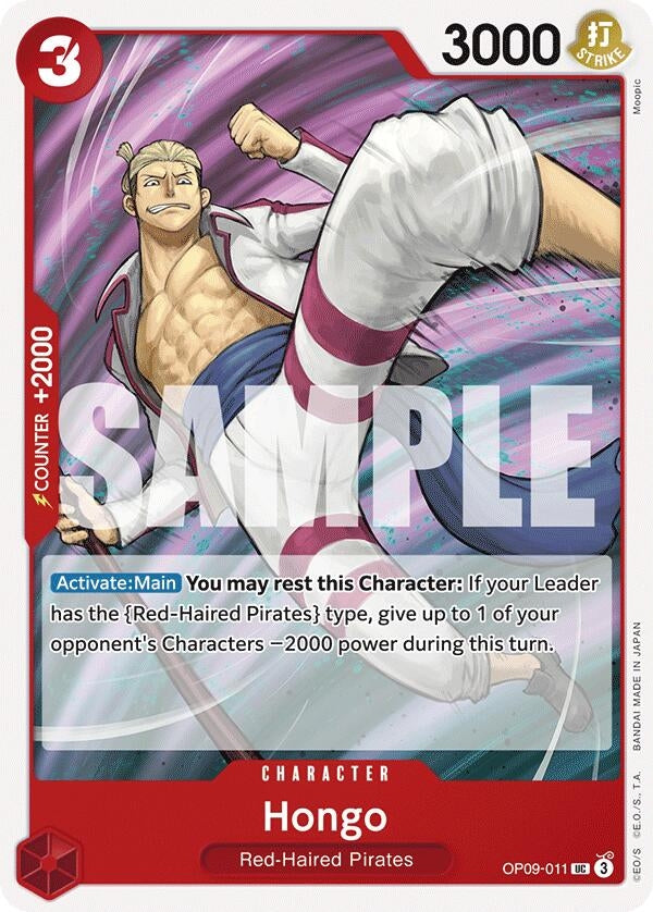 Image for Hongo (OP09-011) (Emperors in the New World) (OP09) - One Piece Card Game