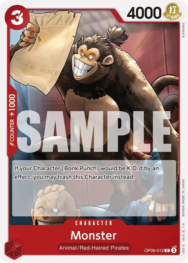 Image for Monster (OP09-012) (Emperors in the New World) (OP09) - One Piece Card Game