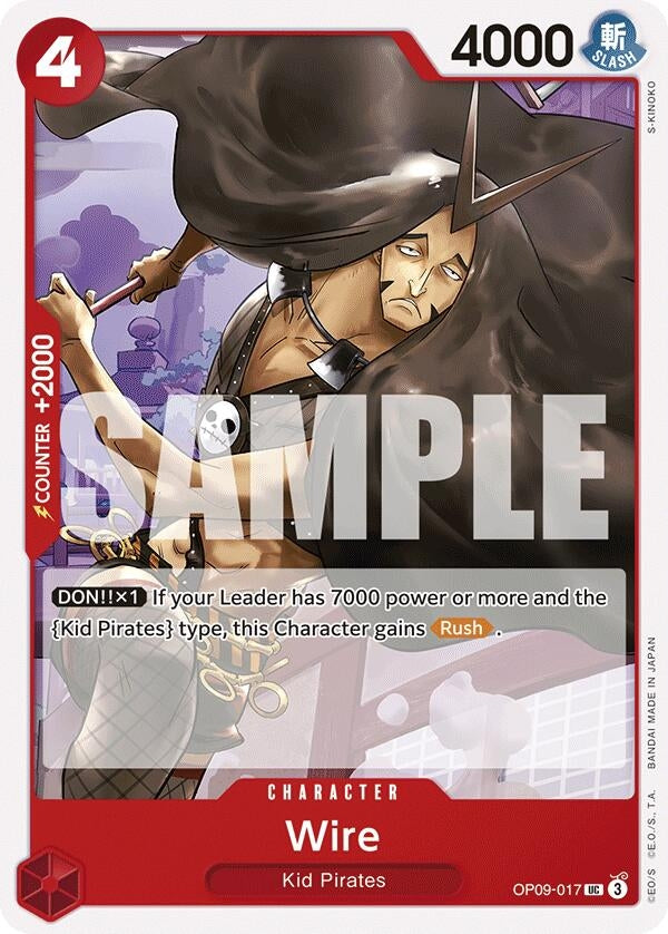 Image for Wire (OP09-017) (Emperors in the New World) (OP09) - One Piece Card Game