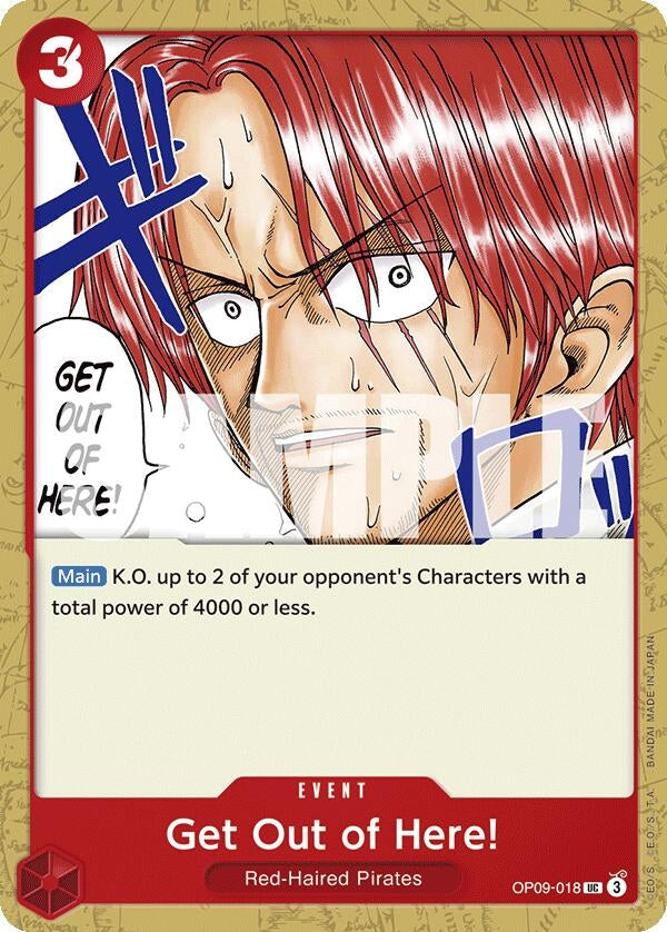 Image for Get Out of Here! (OP09-018) (Emperors in the New World) (OP09) - One Piece Card Game