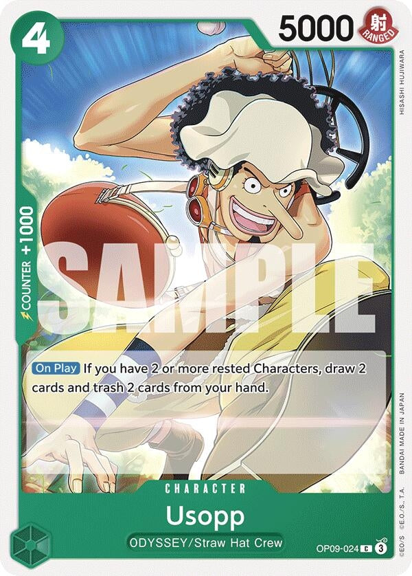 Image for Usopp (024) (OP09-024) (Emperors in the New World) (OP09) - One Piece Card Game