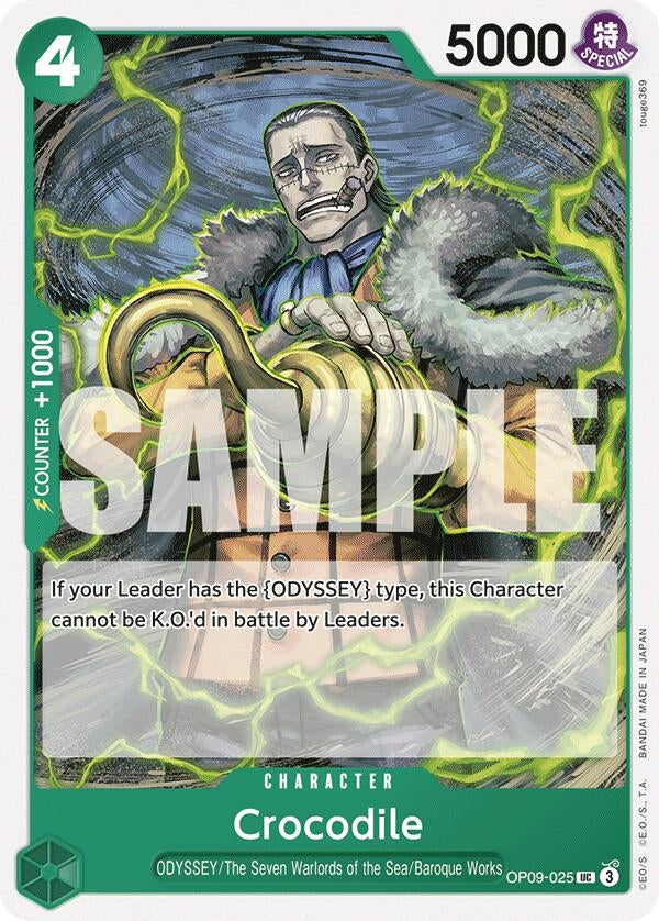 Image for Crocodile (025) (OP09-025) (Emperors in the New World) (OP09) - One Piece Card Game