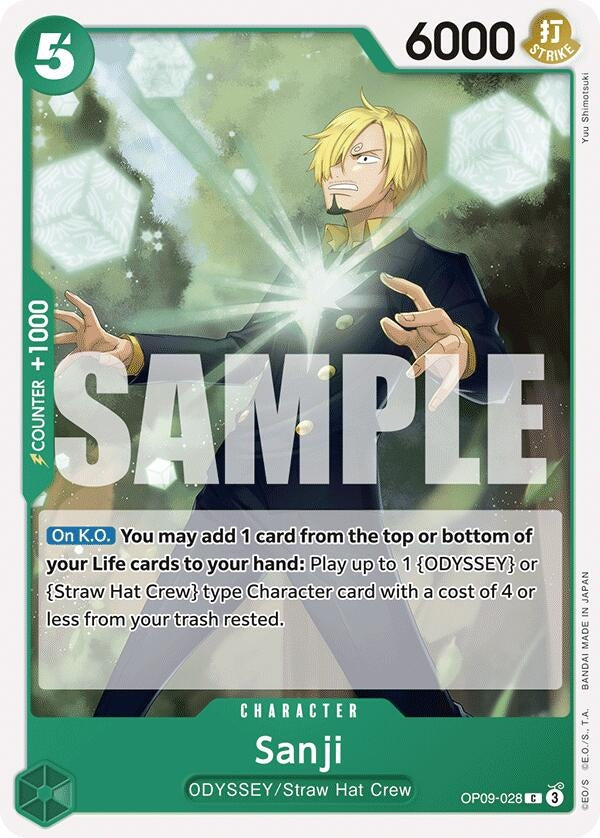 Image for Sanji (028) (OP09-028) (Emperors in the New World) (OP09) - One Piece Card Game