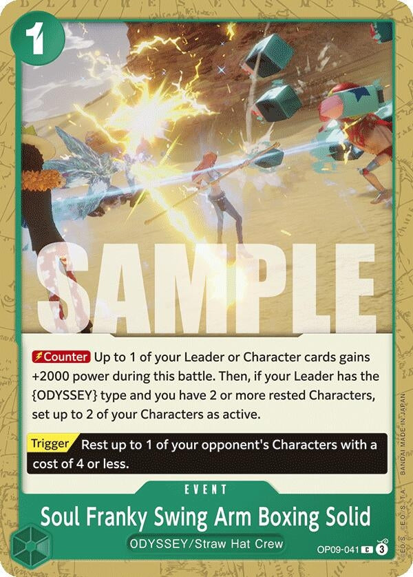Image for Soul Franky Swing Arm Boxing Solid (OP09-041) (Emperors in the New World) (OP09) - One Piece Card Game