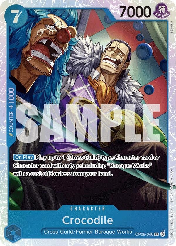Image for Crocodile (046) (OP09-046) (Emperors in the New World) (OP09) - One Piece Card Game