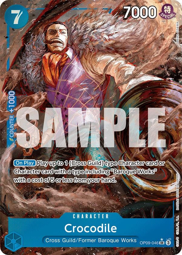 Image for Crocodile (046) (Parallel) (OP09-046) (Emperors in the New World) (OP09) - One Piece Card Game