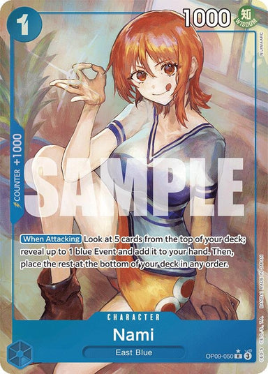 Image for Nami (050) (Parallel) (OP09-050) (Emperors in the New World) (OP09) - One Piece Card Game