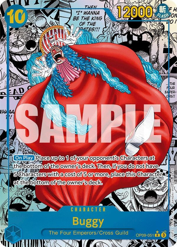 Image for Buggy (051) (Manga) (OP09-051) (Emperors in the New World) (OP09) - One Piece Card Game