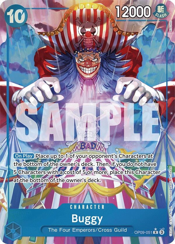 Image for Buggy (051) (Alternate Art) (OP09-051) (Emperors in the New World) (OP09) - One Piece Card Game