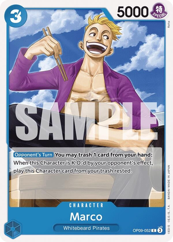 Image for Marco (OP09-052) (Emperors in the New World) (OP09) - One Piece Card Game