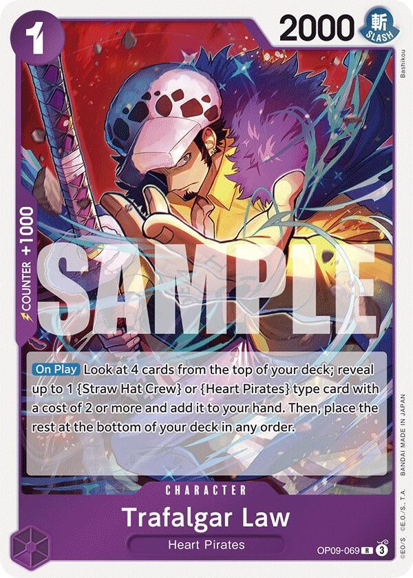 Image for Trafalgar Law (069) (OP09-069) (Emperors in the New World) (OP09) - One Piece Card Game