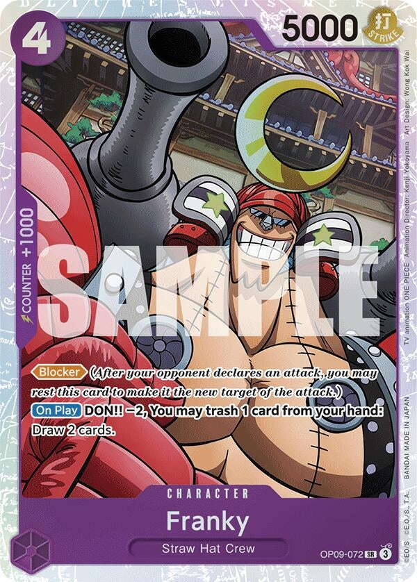 Image for Franky (OP09-072) (Emperors in the New World) (OP09) - One Piece Card Game