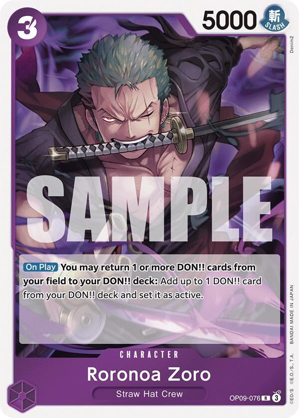 Image for Roronoa Zoro (076) (OP09-076) (Emperors in the New World) (OP09) - One Piece Card Game