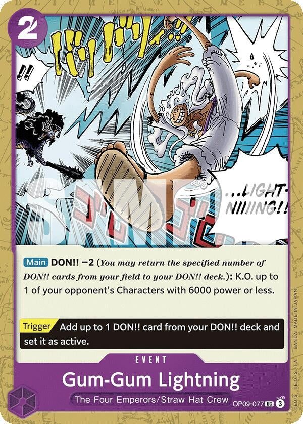 Image for Gum-Gum Lightning (OP09-077) (Emperors in the New World) (OP09) - One Piece Card Game