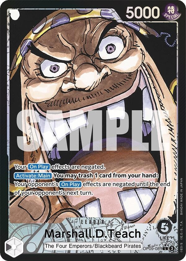 Image for Marshall.D.Teach (081) (Parallel) (OP09-081) (Emperors in the New World) (OP09) - One Piece Card Game