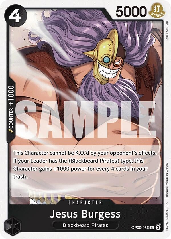 Image for Jesus Burgess (OP09-086) (Emperors in the New World) (OP09) - One Piece Card Game