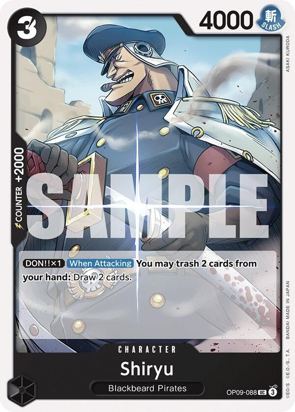 Image for Shiryu (OP09-088) (Emperors in the New World) (OP09) - One Piece Card Game