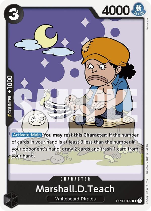 Image for Marshall.D.Teach (092) (OP09-092) (Emperors in the New World) (OP09) - One Piece Card Game