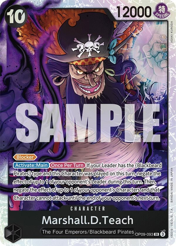 Image for Marshall.D.Teach (093) (OP09-093) (Emperors in the New World) (OP09) - One Piece Card Game