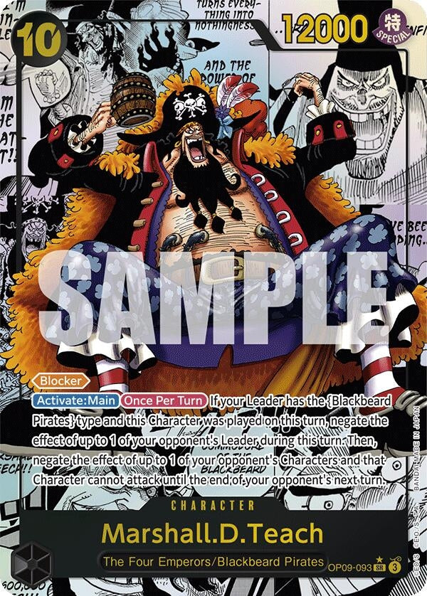 Image for Marshall.D.Teach (093) (Manga) (OP09-093) (Emperors in the New World) (OP09) - One Piece Card Game