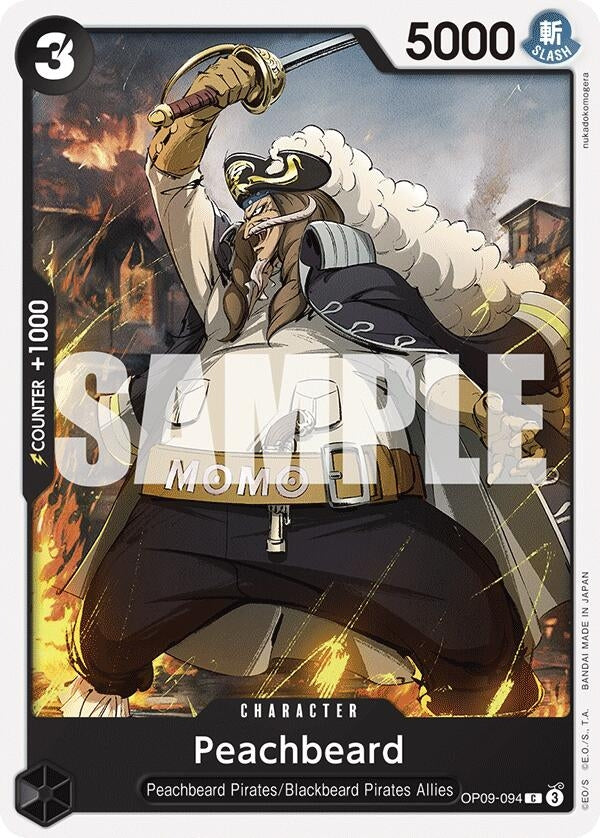 Image for Peachbeard (OP09-094) (Emperors in the New World) (OP09) - One Piece Card Game