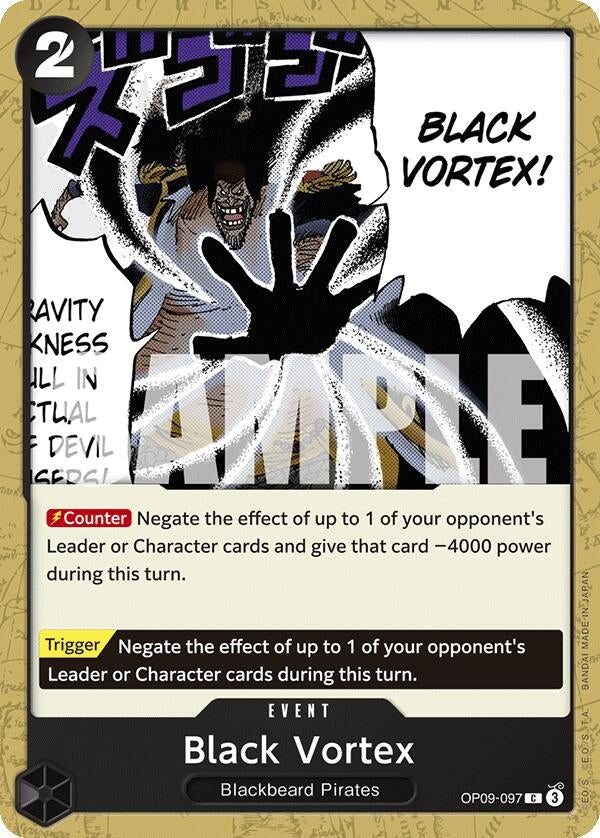Image for Black Vortex (OP09-097) (Emperors in the New World) (OP09) - One Piece Card Game