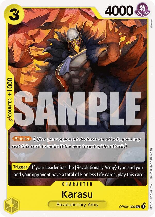 Image for Karasu (OP09-100) (Emperors in the New World) (OP09) - One Piece Card Game