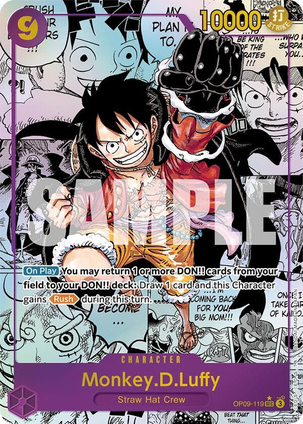 Image for Monkey.D.Luffy (119) (Manga) (OP09-119) (Emperors in the New World) (OP09) - One Piece Card Game
