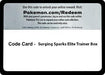 Image for Code Card - Surging Spark Elite Trainer Box (SV08: Surging Sparks) (SSP) - Pokemon