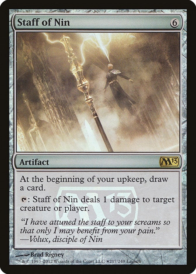 Image for Staff of Nin (217) (Launch Party & Release Event Promos) (LARP) - Magic: The Gathering