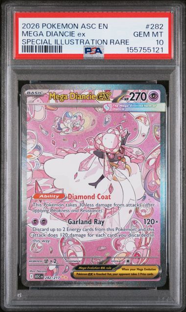 MEGA DIANCIE ex SPECIAL ILLUSTRATION RARE - PSA 10