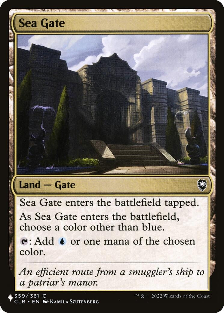 Image for Sea Gate (359/361) (The List Reprints) (LIST) - Magic: The Gathering