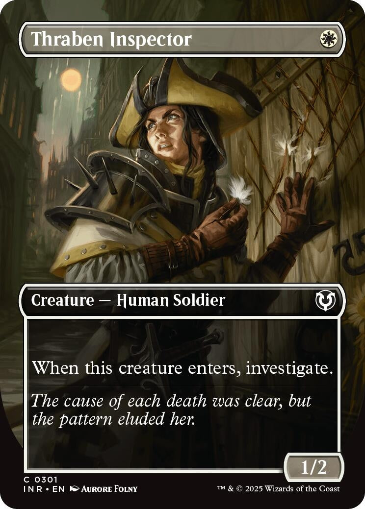 Image for Thraben Inspector (Borderless) (301) (Innistrad Remastered) (INR) - Magic: The Gathering