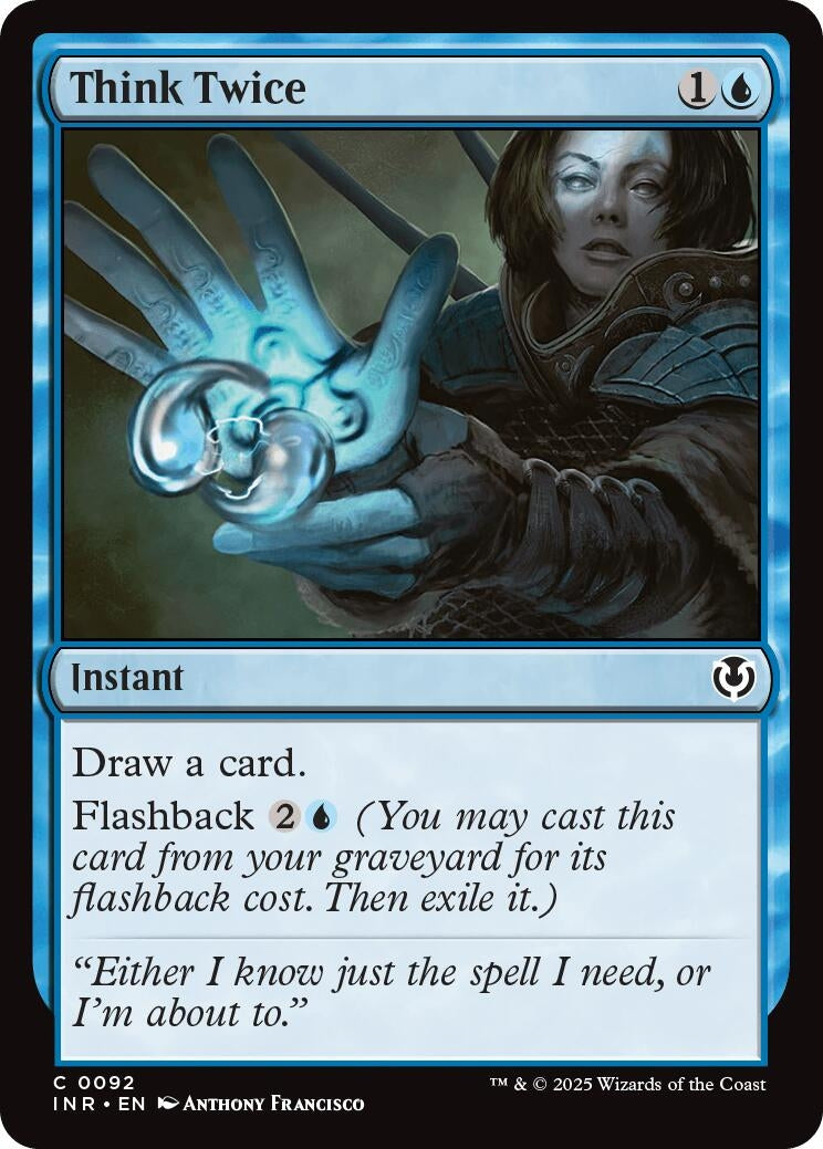 Image for Think Twice (92) (Innistrad Remastered) (INR) - Magic: The Gathering