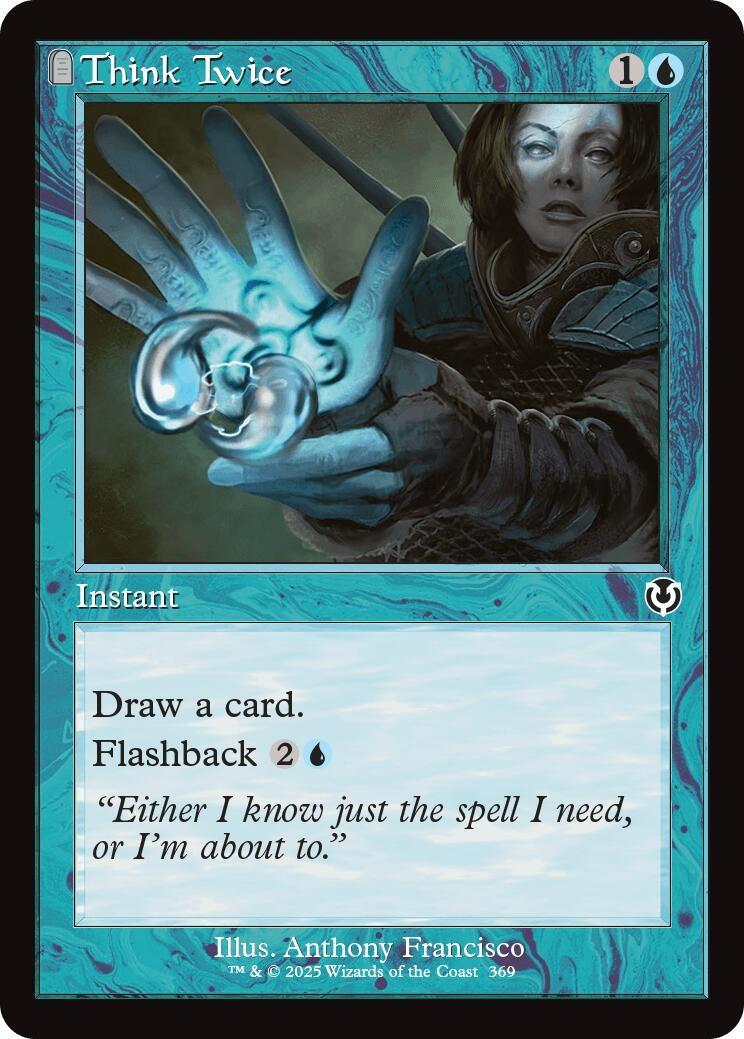 Image for Think Twice (Retro Frame) (369) (Innistrad Remastered) (INR) - Magic: The Gathering