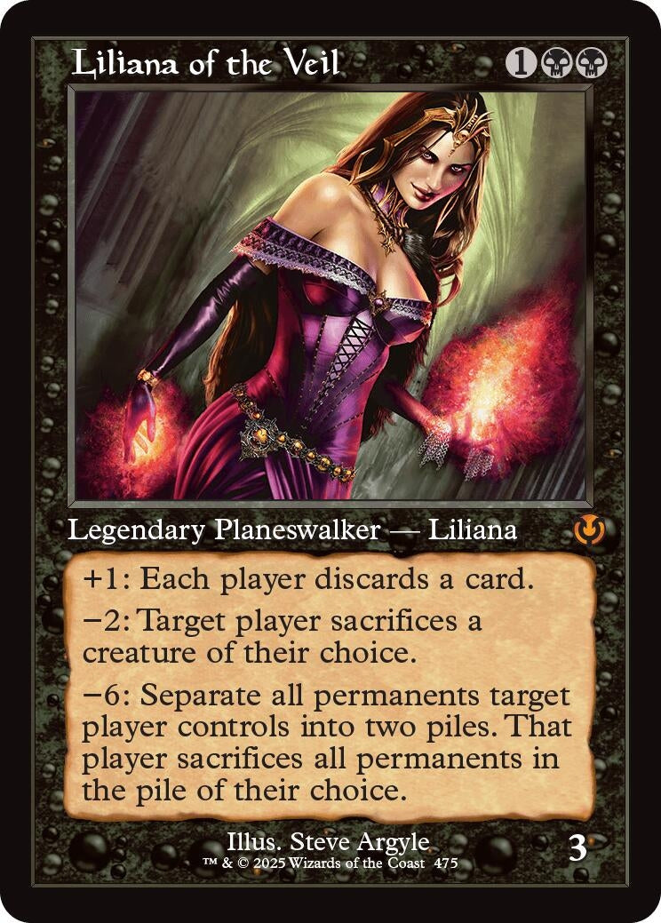 Image for Liliana of the Veil (Retro Frame) (475) (Innistrad Remastered) (INR) - Magic: The Gathering