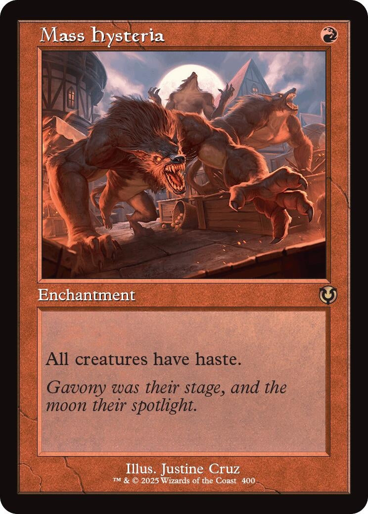 Image for Mass Hysteria (Retro Frame) (400) (Innistrad Remastered) (INR) - Magic: The Gathering