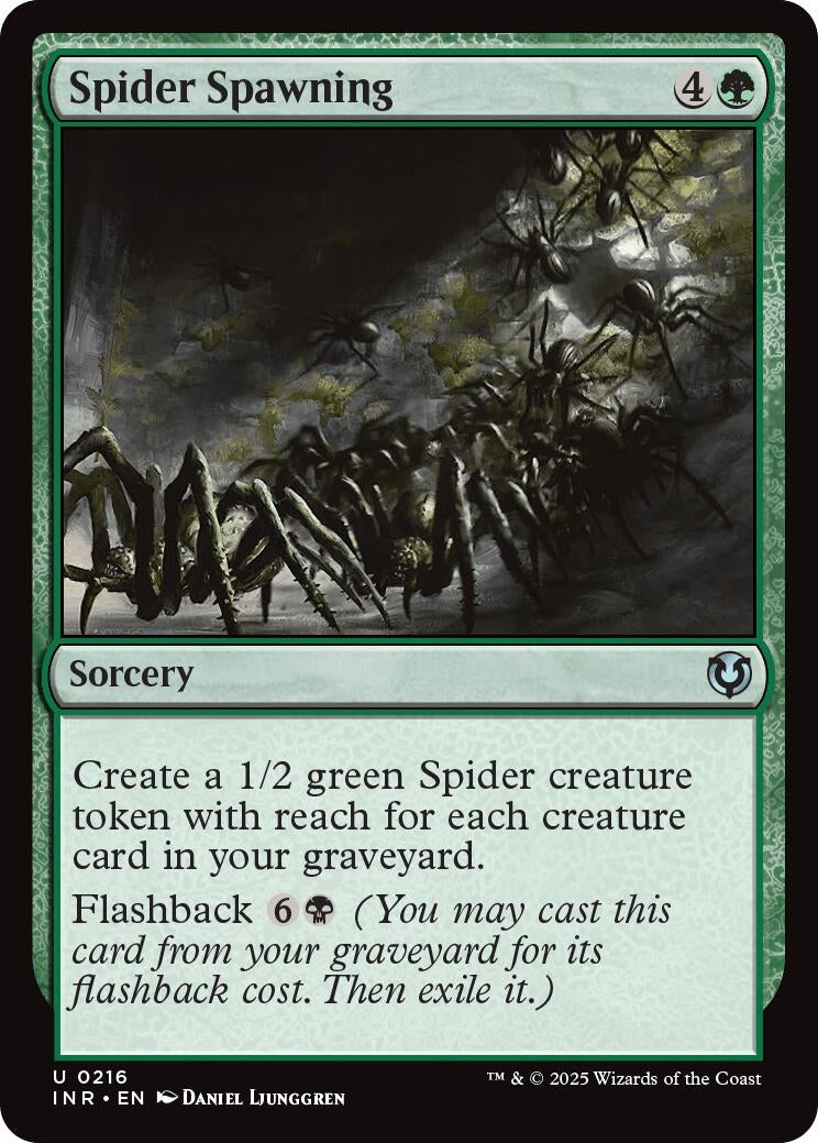 Image for Spider Spawning (216) (Innistrad Remastered) (INR) - Magic: The Gathering