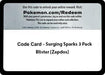 Image for Code Card - Surging Sparks 3 Pack Blister [Zapdos] (SV08: Surging Sparks) (SSP) - Pokemon