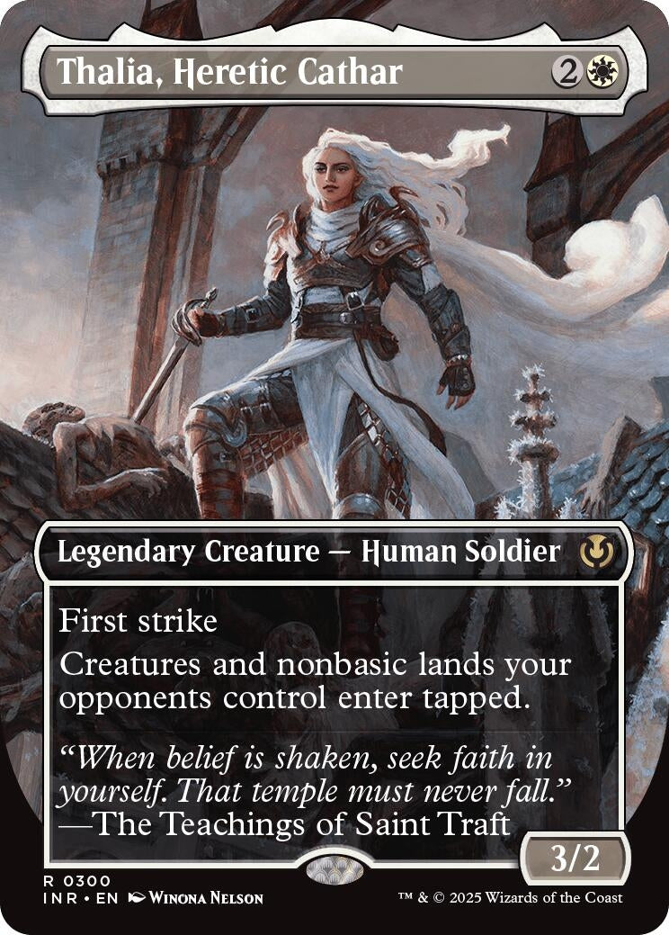 Image for Thalia, Heretic Cathar (Borderless) (300) (Innistrad Remastered) (INR) - Magic: The Gathering