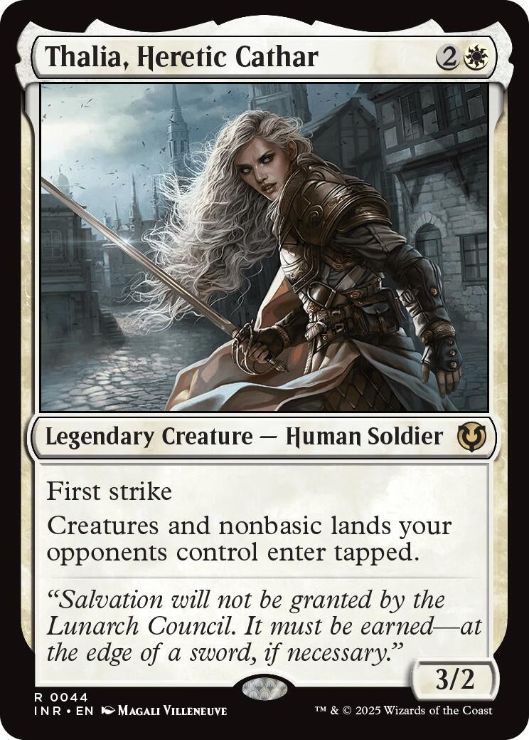 Image for Thalia, Heretic Cathar (44) (Innistrad Remastered) (INR) - Magic: The Gathering