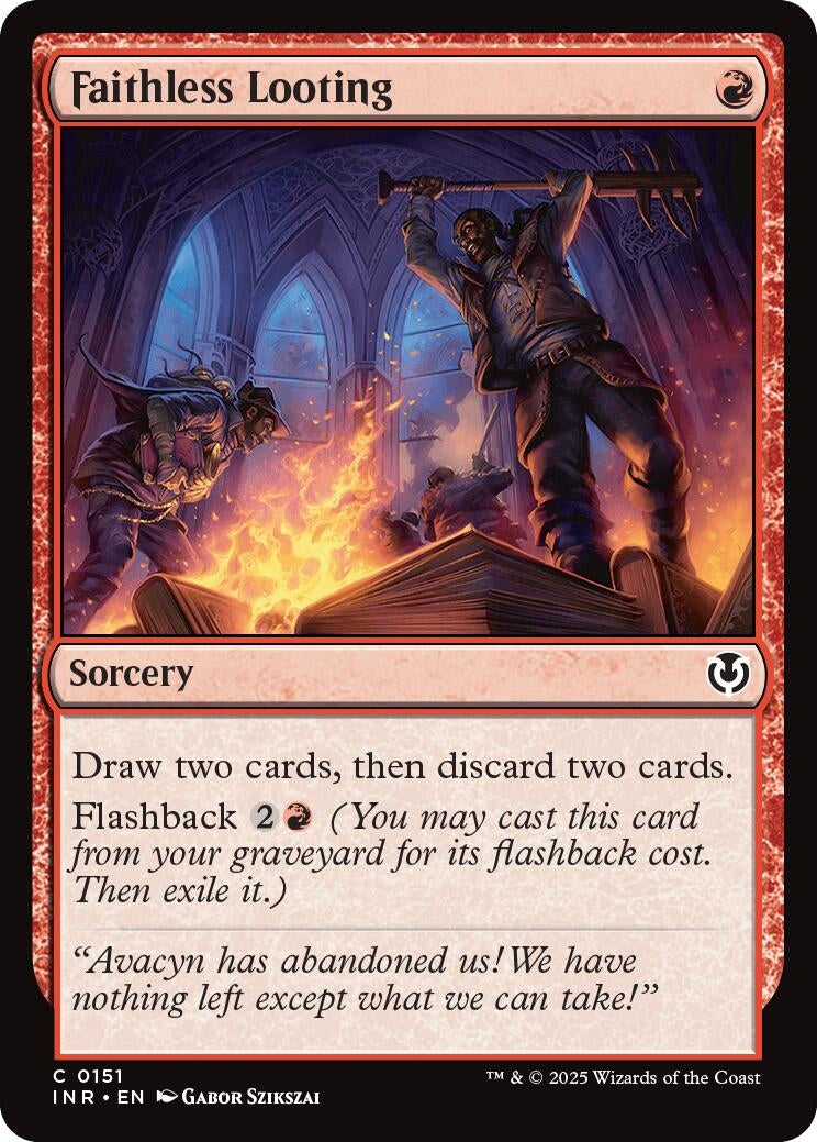 Image for Faithless Looting (151) (Innistrad Remastered) (INR) - Magic: The Gathering