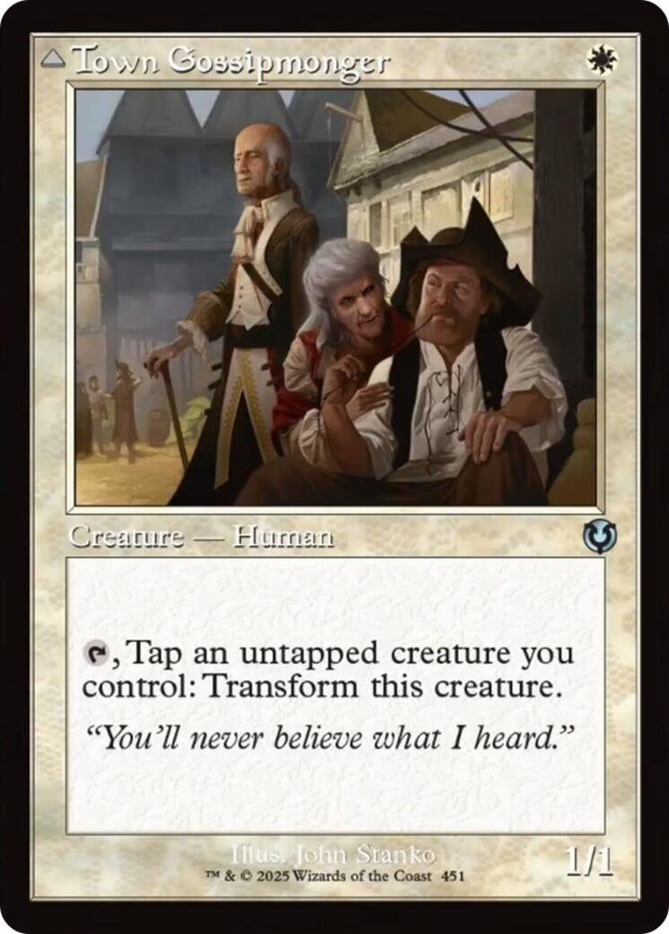 Image for Town Gossipmonger (Retro Frame) (451) (Innistrad Remastered) (INR) - Magic: The Gathering