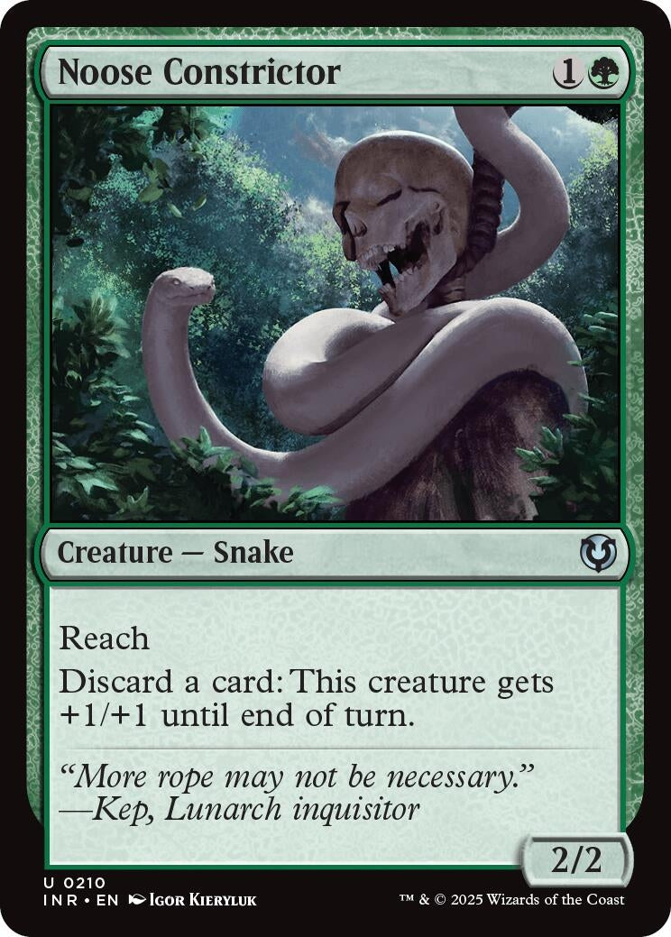 Image for Noose Constrictor (210) (Innistrad Remastered) (INR) - Magic: The Gathering