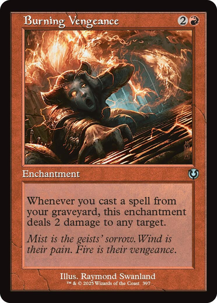 Image for Burning Vengeance (Retro Frame) (397) (Innistrad Remastered) (INR) - Magic: The Gathering