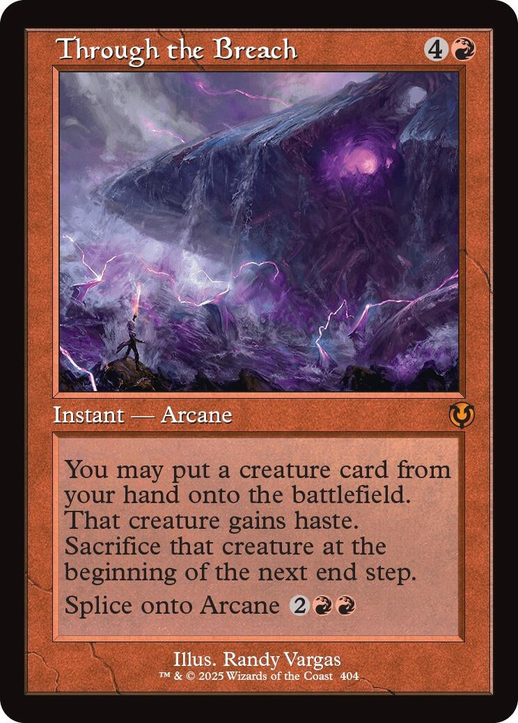Image for Through the Breach (Retro Frame) (404) (Innistrad Remastered) (INR) - Magic: The Gathering