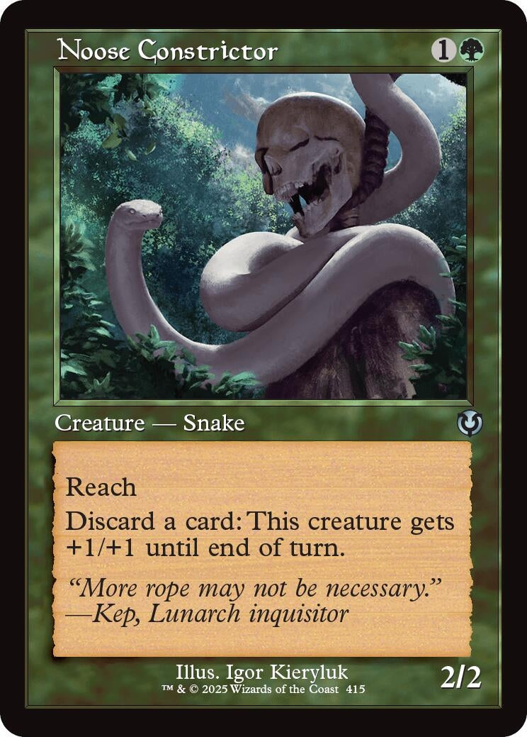 Image for Noose Constrictor (Retro Frame) (415) (Innistrad Remastered) (INR) - Magic: The Gathering