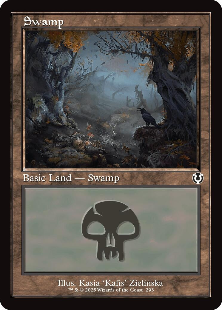 Image for Swamp (293) (Retro Frame) (293) (Innistrad Remastered) (INR) - Magic: The Gathering